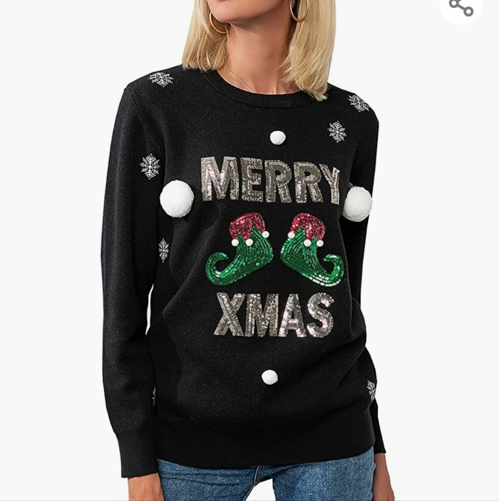 Sequin Christmas sweater